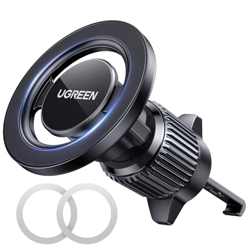 UGREEN MagSafe Car Mount Magnetic Car Phone Holder [360 Rotation Super Stable] One-hand Auto Lock No Blocking Air Vent Mobile Holder Accessories Fit for iPhone 17/16/15 Samsung S25/24/23/Z Flip