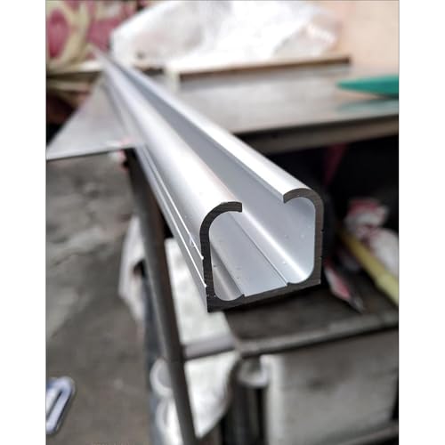 Kit de herraje para puerta corredera de granero 4 6 8 10 12 13FT, riel personalizado para puerta de armario, montaje en techo, sistema de riel de puerta de bolsillo de aluminio (100cm/3.3ft/39.4in) miniatura 2