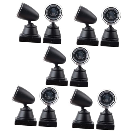 PLAFOPE 5sets Miniature Spotlight Model Train Signal Light Sturdy Material Railroad Signal Light for Table Scene 2pcs*5