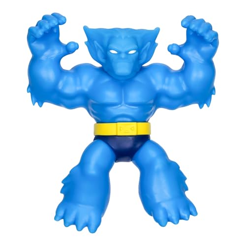 Heroes of Goo Jit Zu Marvel Studios X-Men '97 Beast Stretchy Action Figure, with Metallic Rheoscopic X-Gene Filling, Stretch Beast Up to 3 Times His Size - Sensory Toys