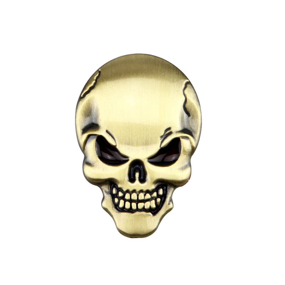 Car Emblem Badge Logo Car Emblems Decorations Car Decals Osobowość Samochodowa Dekoracyjne Naklejki Motyki Zmodyfikowany Metal Car Body Naklejki Tail Marker Demon Wklej 3D Stereo-Brązowy