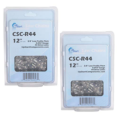 2 Pack 12-Inch Chainsaw Chain Replacement for Stihl Ms 170, Stihl Ms180c, Stihl 017, Stihl Ms 192 T, Stihl Ms 171, Echo Ppt 266, Echo Ppt 2620h, Echo Ppt 280 - 3/8