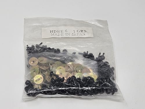 Generic Zim's 6mm Black Half Round Plastic Safety Eyes or Noses for Craft Amigurumi Dolls or Puppets (Bulk Pack of 144), HDRE-6-Bulk