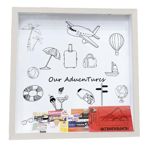 Boîte à souvenirs de voyage déco pour ranger vos billets de concert sur table ou mur - 2