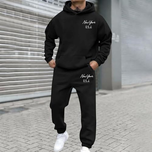 Sudadera con capucha y manga larga informal con letras de invierno 3