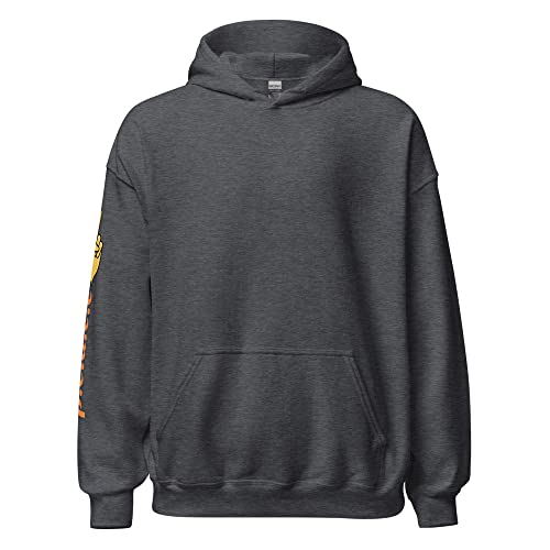 Sweat à capuche unisexe coton polyester gris foncé taille S - 3