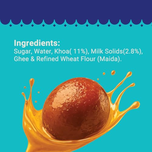 Image of GO DESi - Gulab Jamun | Made with Pure Cow Ghee | 8 pieces | 200 grams | Indian Mithai | Classic sweets | Sweets Gift Pack