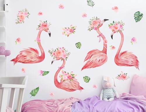 Vinilos Decorativos 3D Flamingo Rosa 2 Láminas 30x90 cm miniatura 7