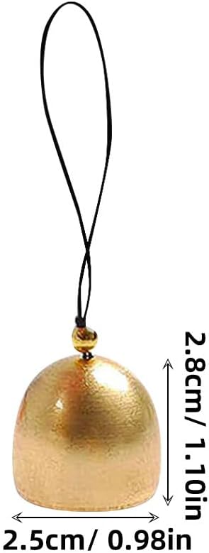 IWOWHERO 12pcs Mini Cow Bells Small Gold Brass Cowbell with Hooks for Christmas Tree Wedding Party Craft Decor Vintage