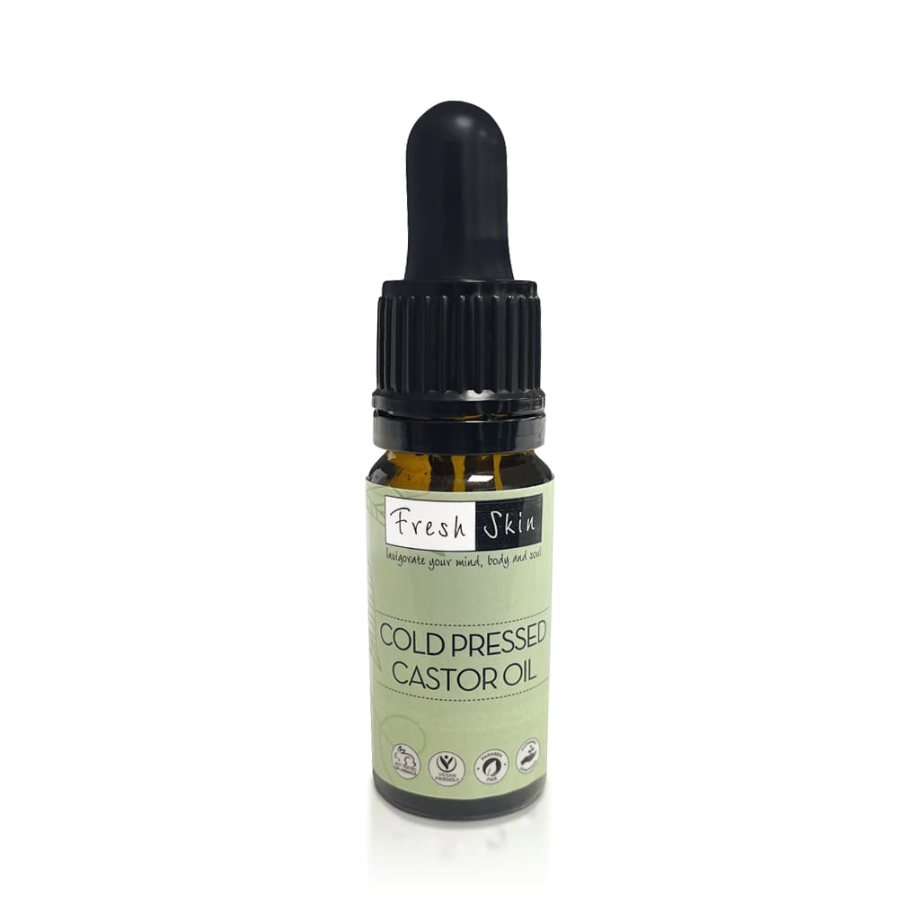 Freshskin Beauty Ltd Amber 10Ml Castor Oil 100% Pure Cold Pressed - Bp Grade!