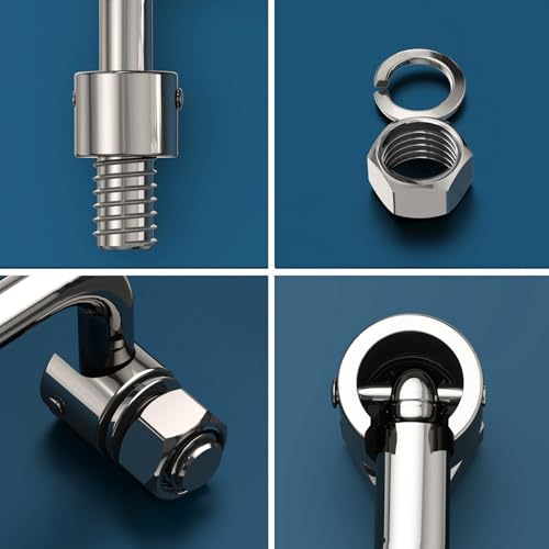 Image of 304 Stainless Steel Folding Pull Handle, U-Shape Folding Metal Cabinet Handles Toolbox Handle,Hole Distance: 3.5Inch Center to Center