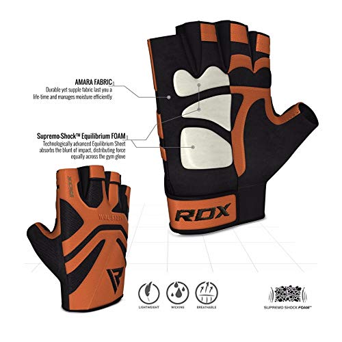 RDX S12, Guanto da Palestra in Pelle Unisex Adulto...