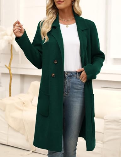 Image of CiCiBird Women Fall Long Cardigan Sweater Trendy Knit Jacket Coat Dressy Blazer Coatigan