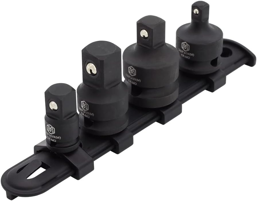 MichaelPro 4-Piece Impact Socket Adapter & Reducer Set, Chrome Molybdenum Alloy Steel, for Impact Driver Conversions | MP005023