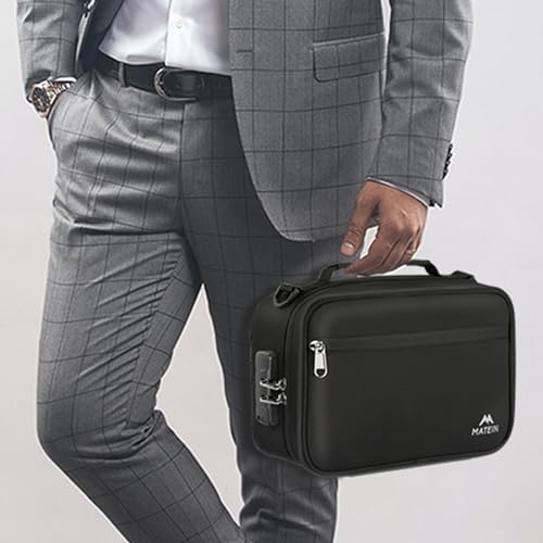 MATEIN Smell Proof Bag, Odor Proof Bags Stash Box Container with Combination Lock, Travel Storage Case with Detachable Shoulder Strap, Odorless Storage Bag Gifts for Men & Women - Image 9