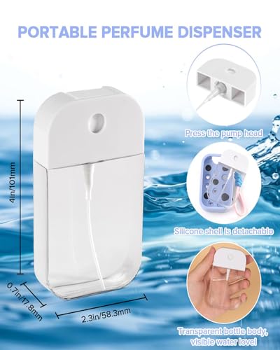 Addoklm Silicone Mist Case Compatible with Touchland Crocs Hand Sanitizer Spray Bottle (Fit for 1 FL OZ/30 mL Ver), with 5 Charms and Keyring Accessory (Purple)
