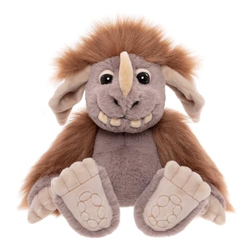 Peluche douce mythique Ogre Galet Charlie Bears : créature fantasy Bearhouse enfants