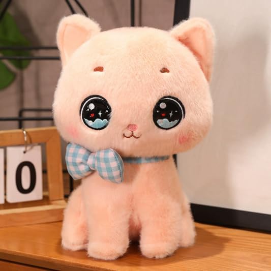 Image of SCOOBA Adorable Bow cat Soft Toy 35cm Pink Color (Bow cat Pink)