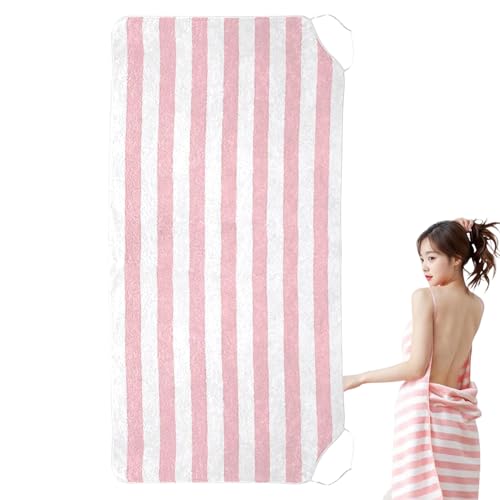 Robe de serviette douce après douche femme : drap de bain enveloppant