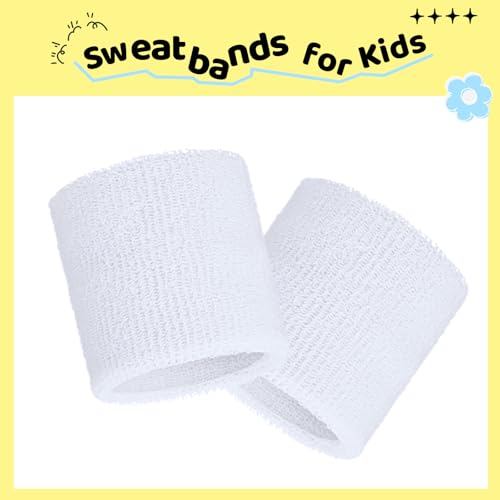 Image of Bememo 12 Pack Wristbands Sweatband for Women Men, Neon Colored Sport Wrist Bands, Tennis Football Basketball Sweatbands, Moisture Wicking Arm Bands for Working Out