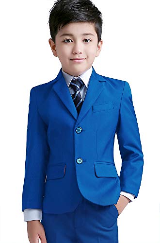 Yuanlu Suits For Boys Toddler Tuxedo Slim Fit Teen Clothes Royal Blue Size 8 #TOP1