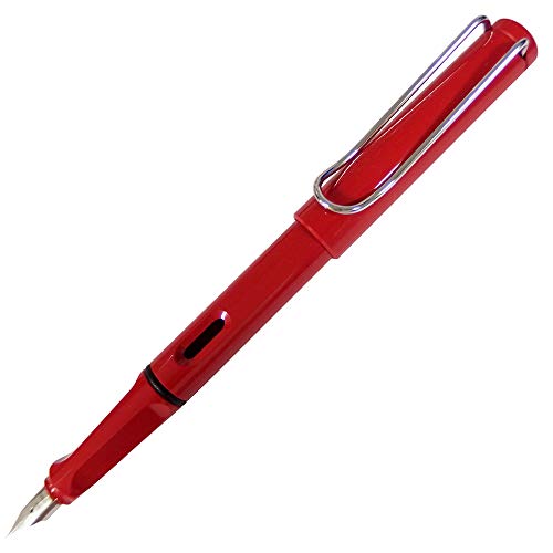 Stylo-plume Safari Rouge Lamy pointe fine F stylo encre écriture L16