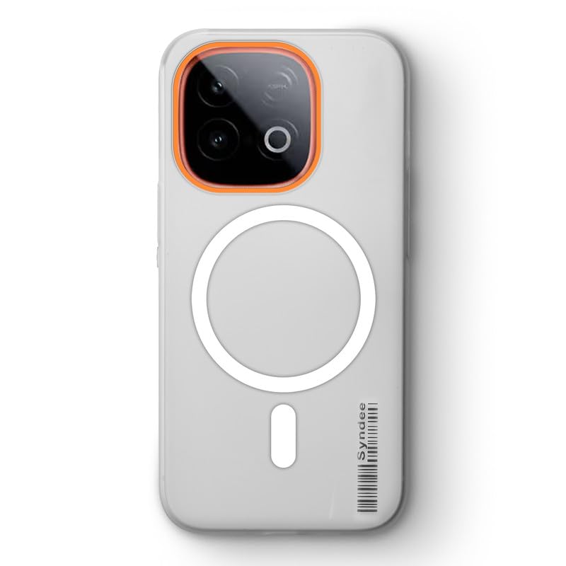 Image of Mr. Case Back Cover for iQOO Neo 10 5G Sleek Frosted Translucent Back Only Compatible with Wireless Magnetic Accessories | Anti-Scratch Shockproof Phone Case - White