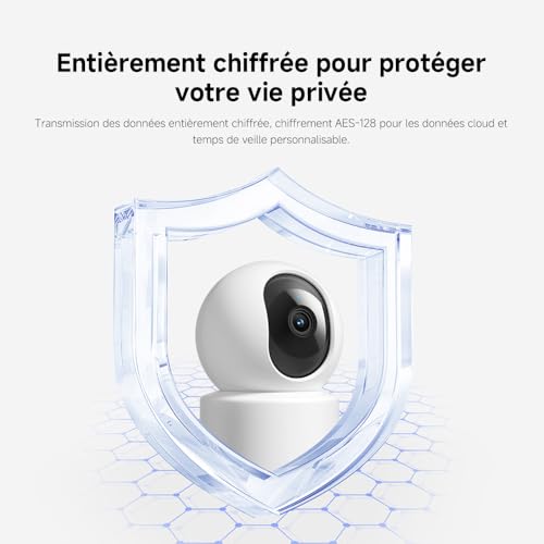Caméra XIAOMI C301 2K pour éliminer les angles morts et protéger votre intérieur