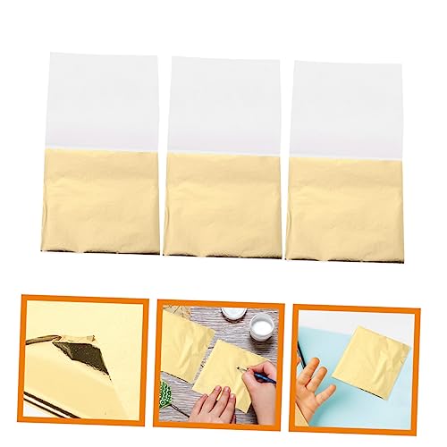 COHEALI 200 Folhas Imitação De Papel Dourado Flocos De Folha De Folhas De Em Folha Folhas De Papel D