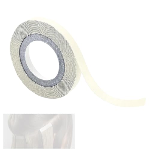 1 rollo de cinta adhesiva de para pelucas adhesivas, cinta blanca para pelucas, cinta de repuesto, adhesivo, cinta adhesiva de doble cara para fundas de pelucas.