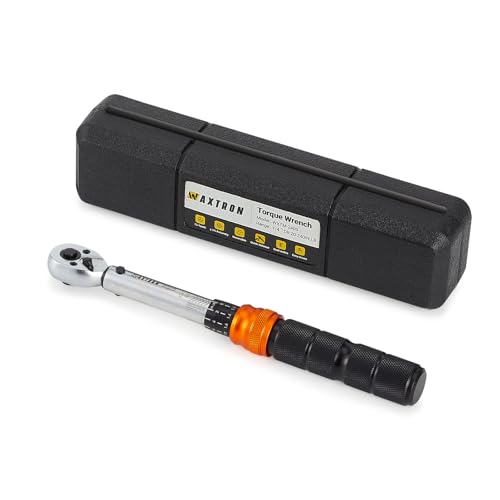 WAXTRON 1/4 Inch Click Torque Wrench Ratchet, 20-240 in-lb/2.3-27 Nm, Dual-Scale Micrometer, ±3%...