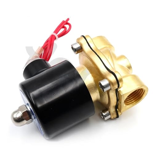 Électrovanne DN32 DC24V en laiton normalement fermée pour eau et air