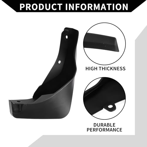 Image of Mud Flap Splash Guard with Mount Accessories for Subaru XV 2018-2021 / Front & Rear Side Mud Guards /Durable / 1 Set, 31x27x15cm, Black