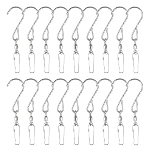 20 Pack Swivel Hooks for Hanging Wind Spinners...