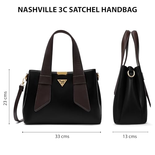 Image of Lavie Signature Women's Nashville 3C Satchel Handbag | Satchel Bag for Work | Ladies Purse | Stylish Shoulder Bag | Gift For Women
