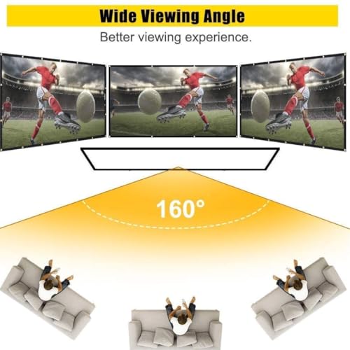 Image of Tonzo Projector Screen, 150 inch, 16:9 Aspect Ratio, 4K UltraHD, 1080p Full HD Support