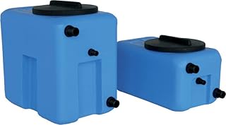 Depósito de Polietileno Certificado para Agua Potable, Recipiente de expansión Mod. 50. Ligero, Resistente, manejable. Fabricado en Italia