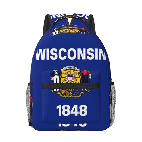 Sac à dos ordinateur portable noir Wisconsin pour éviter les frais de bagage en avion