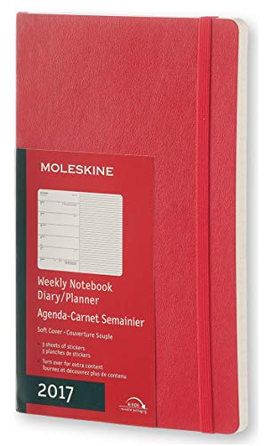 Moleskine 2019 Agenda Settimanale con Spazio per Note, 12 Mesi, Copertina Morbida, Grande, Rosso Moleskine 2019 Agenda Settimanale con Spazio per Note, 12 Mesi, Copertina Morbida, Grande, Rosso