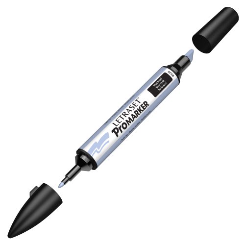 Marqueur double pointe Letraset ProMarker - Ice Grey 4 1 Blue Pearl