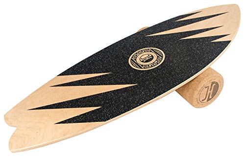 JUCKER HAWAII Balance Board Ocean Rocker | Balance Board inkl. Korkrolle | Balance Board aus Holz|...