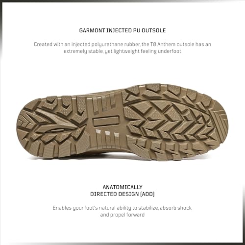 GARMONT TACTICAL T8 Anthem Military Combat Boots for Men and Women, Army, Air Force, Berry and AR670-1 Compliant Footwear, Suede Leather3