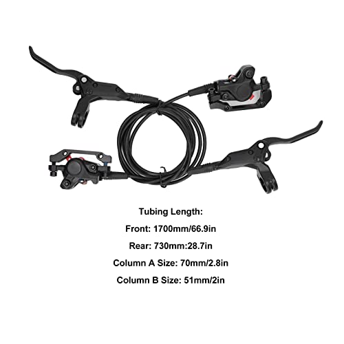 Freins hydrauliques vélo électrique 4 pistons pour stopper les distances d'arrêt