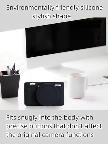 Funda para cámara Sony ZV-1 funda silicona suave negra miniatura 7