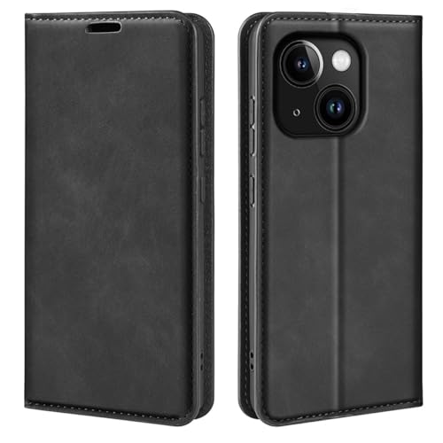Étui à rabat iPhone 15 Plus avec support vidéo horizontal noir - 6