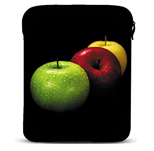 MySleeveDesign  Funda Universal de Neopreno para iPad Pro 9.7, Air 2 y Tablet de 9.7/10 / 10,1 Pulgadas  Varios DISEÑOS Y Colores - Colored Apple