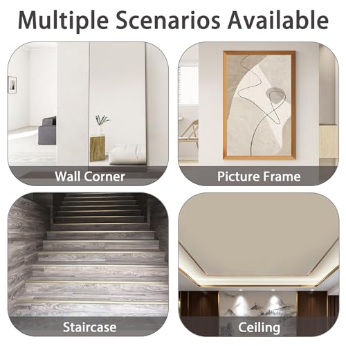 Image of Coengwui Aluminum Corner Guards, Peel and Stick L-Shaped Molding Trim for Wall Table Door Frame Protection and Decoration (Matte Black, 3Pcs x 2.9ft x 0.8in)