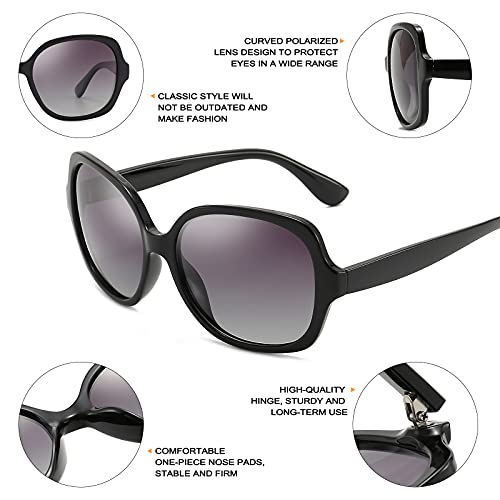 Dollger Oversized Polarized Sunglasses For Women Men Large Square UV Protection Shades for Ladies4