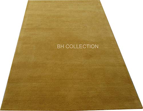 Image of Classical Look Plain Handmade Carpet with Super Soft & Pure Woolen Carpet for Your BEDROOMS & Living Room with 1 INCH Pile Height 5 X 14 FEET (150x420 cm)
