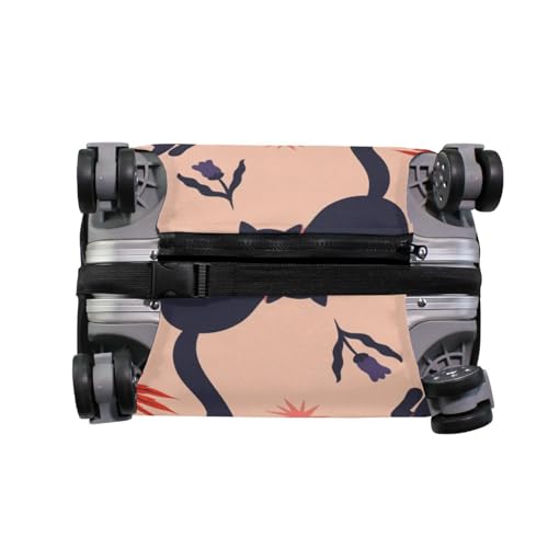 Halloween Cat and Pumpkin Luggage Cover for Suitcase, Elastic Travel Protector with Zipper, Washable Anti-Scratch Dustproof Luggage Sleeve Fits 29-32 Inch4